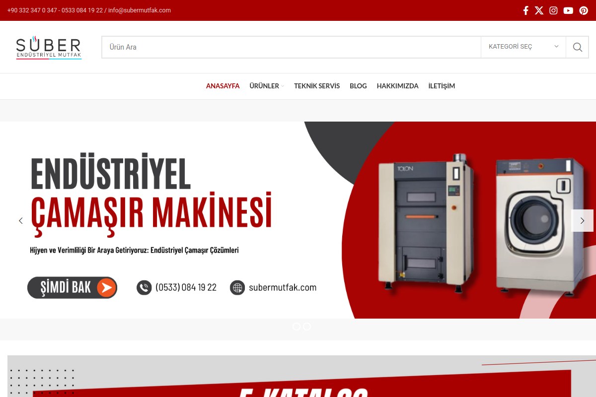 Süber Mutfak Endüstriyel Mutfak Ekipmanları Web Portalı